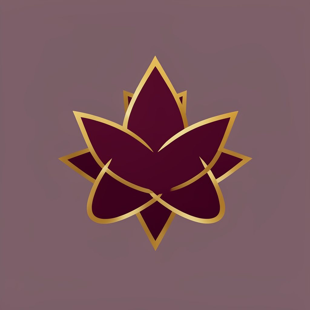 COMP logo in deep burgundy and gold, featuring a stylized maple leaf and atom symbol